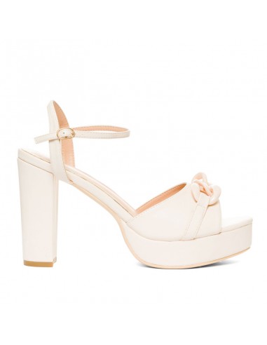 Sandalo soft crema con plateau
