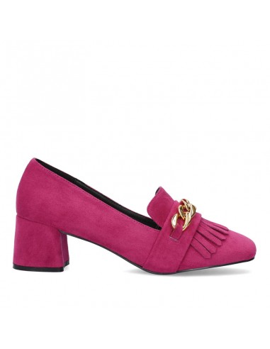 Mocassino fucsia con frangia