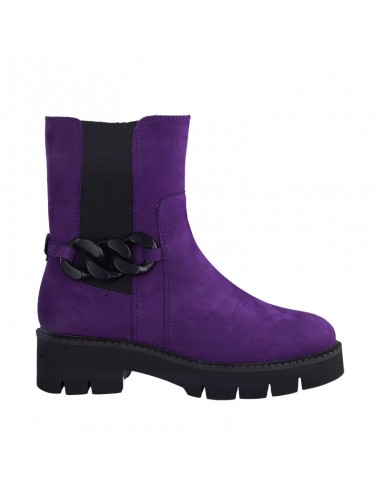 Stivaletto viola con catena