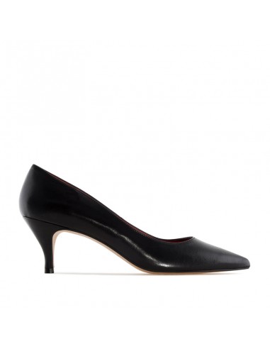 Décolleté Amanda in pelle nera
