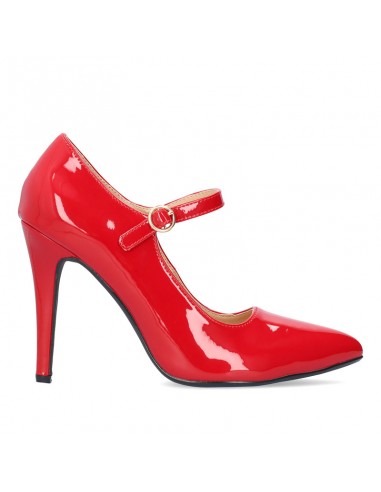 Decolte Mary Jane in vernice rossa