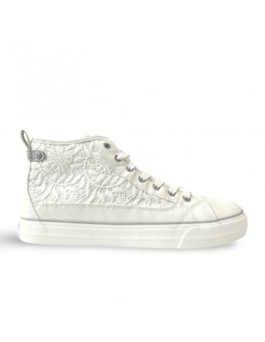 Sneaker alta con ricami