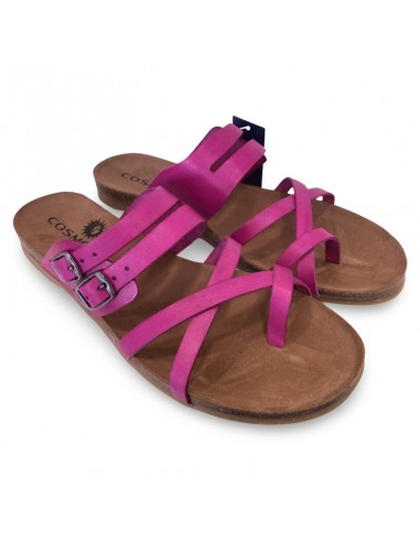 Infradito Cosmos in pelle fucsia