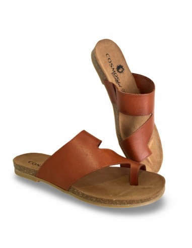 Infradito Cosmos in pelle color cuoio