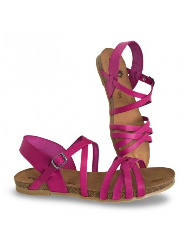 Sandalo Cosmos in pelle fucsia
