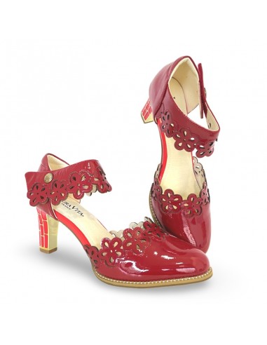 Sandalo Rosso con dettagli Oro