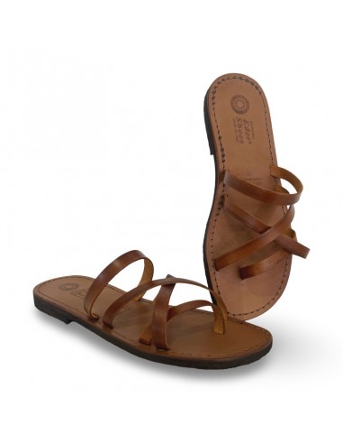 Ciabattina in pelle color cuoio