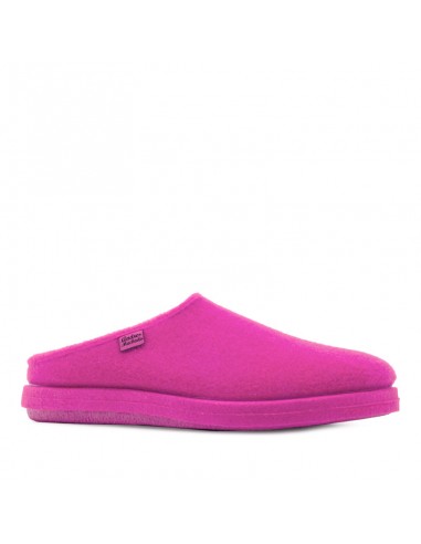 Pantofola in panno fucsia